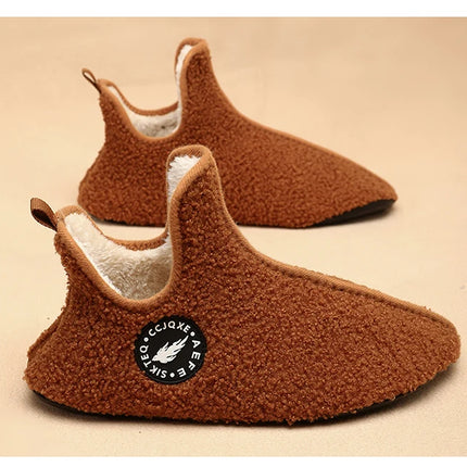 Winter Slippers Men Couples Slippers Non-slip Warm Women and Men Slipper Indoor Soft Shoes Comfortable Flat Home Cotton Shoe