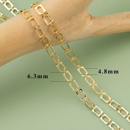 YEGUI C77,diy chain,18k gold rhodium plated,copper,pass REACH,nickel free,jewelry making,charms,diy bracelet necklace,1m/lot