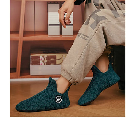 Winter Slippers Men Couples Slippers Non-slip Warm Women and Men Slipper Indoor Soft Shoes Comfortable Flat Home Cotton Shoe