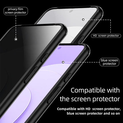 2025 Fashion Magnetic Case For Google Pixel 9 Pro 8 8A 7 10 Dull Polish Wireless Charger Cover Anti-knock Cases For Pixel 9A 7A