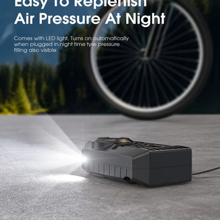 CARSUN Mini Air Pump Tire Inflator Car Electric Mini 20L/Min Portable Air Compressor For Car Motorcycles Bicycle Inflatable