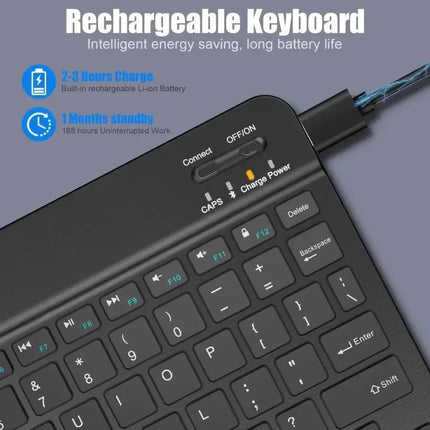 10 inch Bluetooth Keyboard for tablet ipad Keyboard and Mouse Kit for ipad Xiaomi Samsung Huawei Lenovo For Android ios Windows