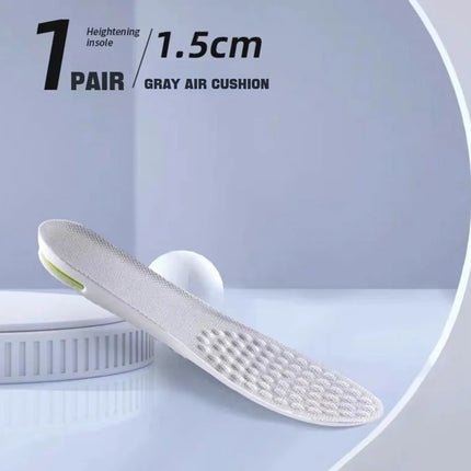 1Pair Height Increase Insole for Feet Comfort Plantar Fasciitis Shoes Insoles Men Women Sports Air Shock Absorbing Shoe Pads