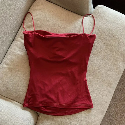 Summer Camis Tank Tops Women Thin Strap Bra Tanks For Woman Solid Color Casual Korean Style Female Top