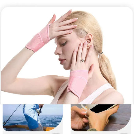 Unisex Wrist Guard Band Brace Support Carpal Tunnel Sprains Strain Gym Strap Sports Pain Relief Wrap Bandage Protective Gear