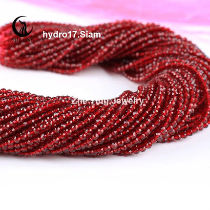 Zhe Ying 10strands/lot Tea Color Glass Beads Hydro Round Micro Faceted Crystal Loose Beads for Bracelet Necklace Accessories