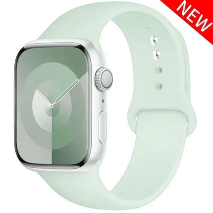 Silicone Band For Apple Watch strap 44mm 45mm 40mm 41mm 42-38mm 45 mm sport bracelet iwatch series 8 7 6 5 4 3 SE 9 Ultra 2 49mm