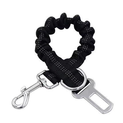 Dog Car Safety Belt Dog Safety Belt with Damping Belt and Reflective Line Adjustable Length Suitable Any Dog