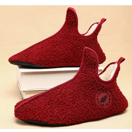 Winter Slippers Men Couples Slippers Non-slip Warm Women and Men Slipper Indoor Soft Shoes Comfortable Flat Home Cotton Shoe