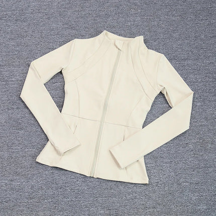 Sports Coat Women's Shirt Yoga Slim Long Sleeve Fast Running Thin Pilates Fitness Suit Top Clothing