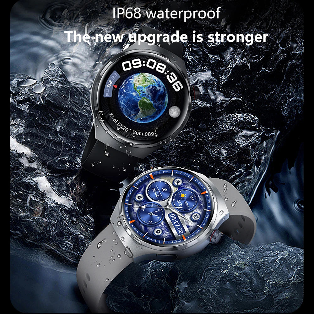 2024 New Smart Watch Heart rate Health Monitor Bluetooth Call NFC GPS Tracker IP68 Waterproof SmartWatch Men For HUAWEI GT4 Pro