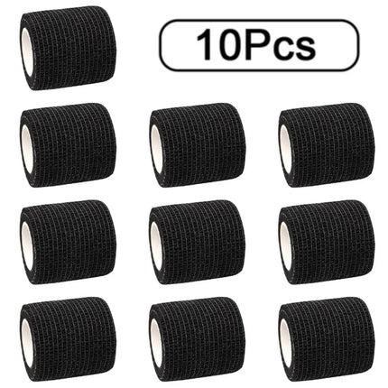 10 Rolls Athletic Wrap Tape Self Adhesive Elastic Bandage Elastoplast Sports Protector Knee Finger Shoulder Tattoo Accessories