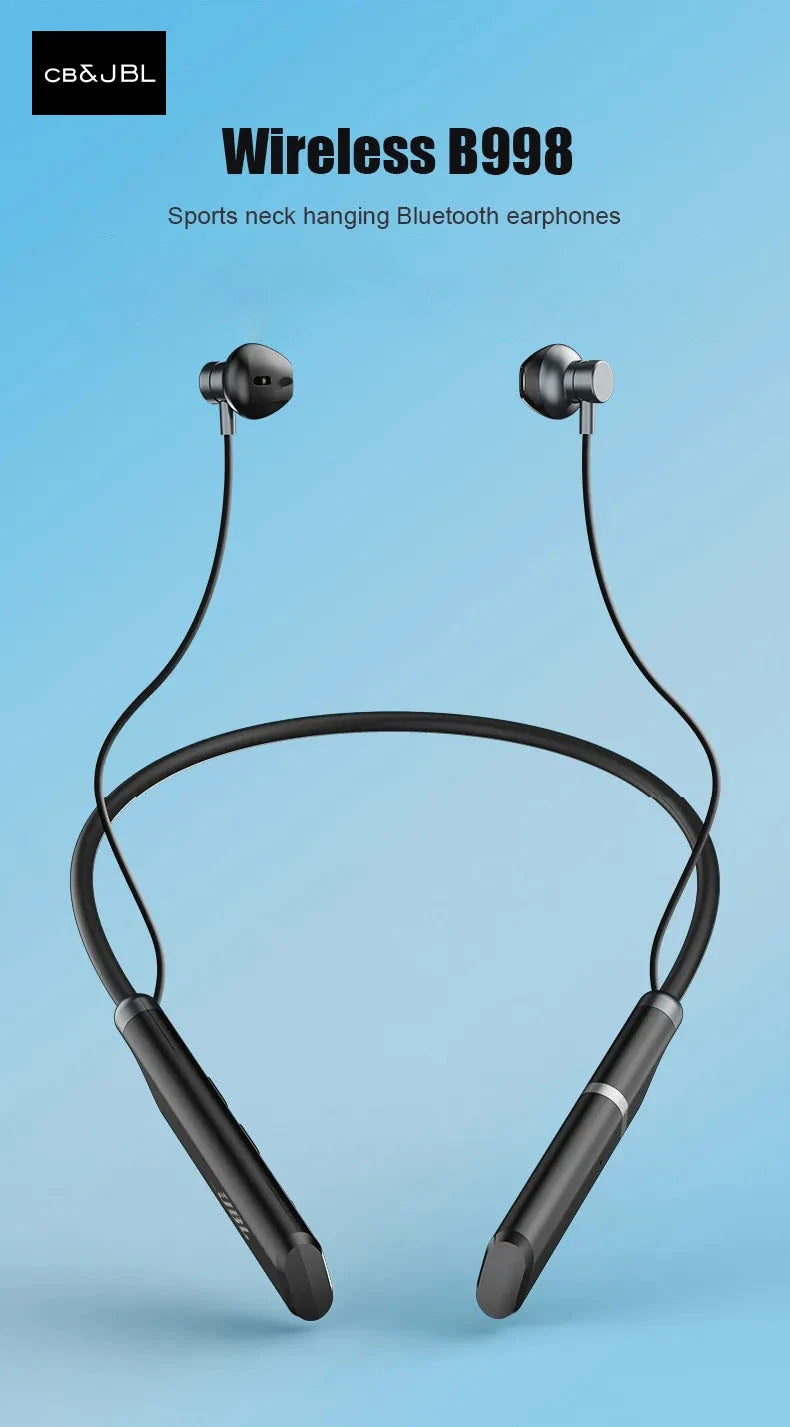100% Original For CB&JBL B998 wireless Headphone Bluetooth 5.3 MagneticNeckband Earphones Neck Sports Headset long endurance