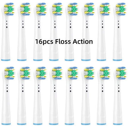 16/20PCS Brush Head nozzles for Oral B Electric Toothbrush Replacement Head Refill Sensitive Floss Cross Action for Oralb