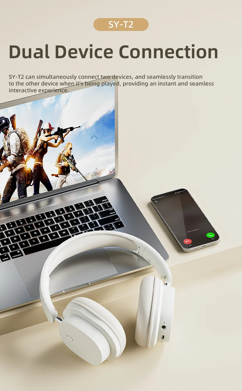 Xiaomi Mijia Wireless Headphone 3D Spatial Audio Earphone Bluetooth 5.3 Headset 40mm Driver Foldable Over Ear Headphone 70H