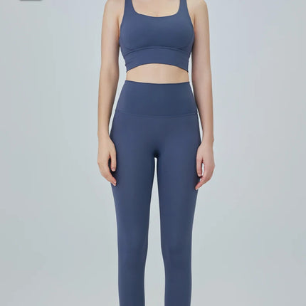 2 Piece Yoga Clothes Women's Tracksuit Athletic Wear Pilates Fitness Suit Gym Workout Push Up Clothes Sports Bra Leggings Suit