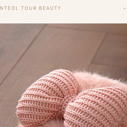 Women Fashion Plush Warm Bows Cotton Slippers Couple Winter New Thick Soft Sole Slides Men Indoor Floor Flat Home Non-slip Shoes