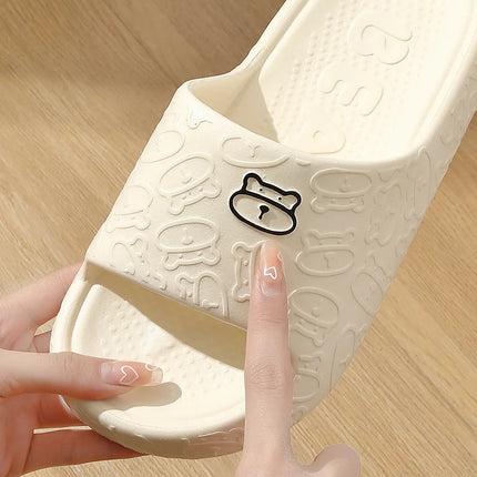 Summer Men Slippers Home Soft Sole Somfortable Good Resilience Bathroom Non-slip Beach Casual Women Colorful Silders Houseshoes