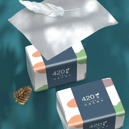 10 Packs Wholesale Eco Friendly Portable No Fluorescent Virgin Wooden Pulp Tissue Soft Comfortable 5 Ply Facial Tissue Paper