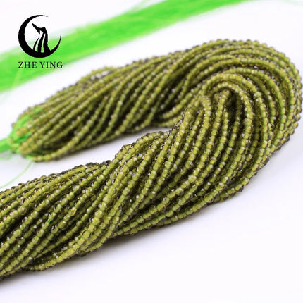 Zhe Ying 10strands/lot Tea Color Glass Beads Hydro Round Micro Faceted Crystal Loose Beads for Bracelet Necklace Accessories