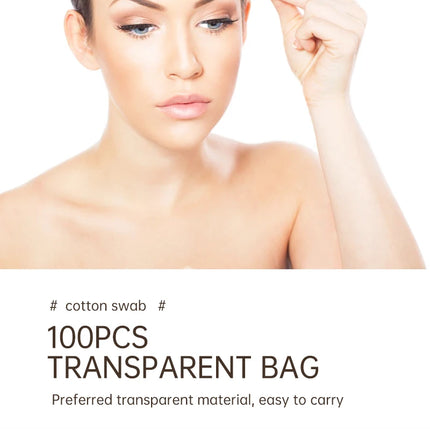 100/300pcs Double Head Cotton Swab Women Makeup Cotton Buds Tip For Medical Wood Sticks Nose Ears Cleaning Health Care Tools