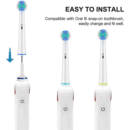 Toothbrush Head Compatible with Oral b Braun Electric Toothbrush, Precision Replacement Brush Heads for Pro Smart Genius, Effici
