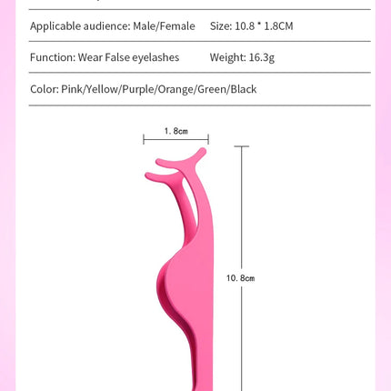 1 Pc False Eyelashes Tweezer Fake Eye Lash Applicator Makeup Tools Auxiliary Curler Mink Eyelashes Professional Tweezer Tools