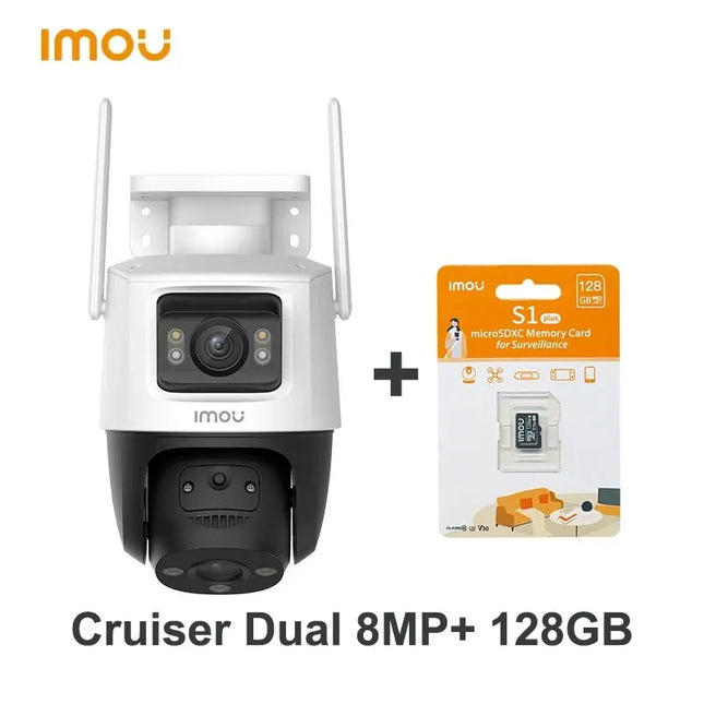 IMOU Cruiser Dual 8MP Dual Lens Outdoor PT Camera Home Security IP Camera AI Human & Vehicle Detection Surveillance Camera
