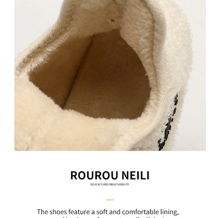 Winter Slippers Men Couples Slippers Non-slip Warm Women and Men Slipper Indoor Soft Shoes Comfortable Flat Home Cotton Shoe