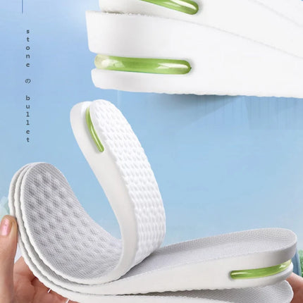 1Pair Height Increase Insole for Feet Comfort Plantar Fasciitis Shoes Insoles Men Women Sports Air Shock Absorbing Shoe Pads