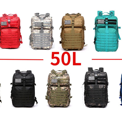 30L/50L 1000D Nylon Waterproof Trekking Fishing Hunting Bag Backpack Outdoor Rucksacks Tactical Sports Camping Hiking