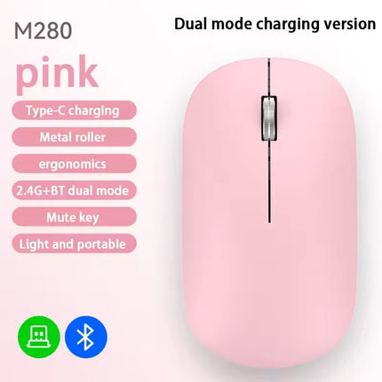 Xiaomi Wireless Mouse Type-C Charging Silent Click Portable Office Ergonomic Laptop Universal Lightweight Office Game No-Noise
