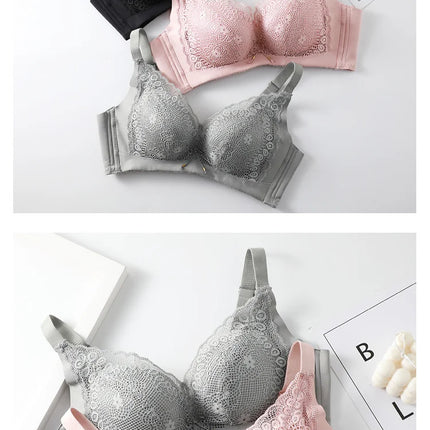 8cm Thickened Non-empty Cup Underwear Small Chest Gather Anti-sagging Hand-cup Bra Adjustable Bra Women