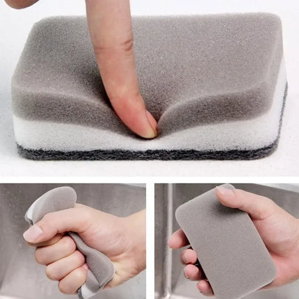 30/5pcs Magic Cleaning Sponges Double-sided Reusable Kitchen Sponge Wipes Pan Pot Dishwashing Scouring Pads Brush Clean Tools