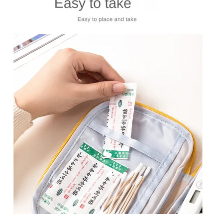 3 Pcs/set Portable Medical Storage Bag Camping Emergency First Aid Kit Organizer Home Outdoor Travel Bag