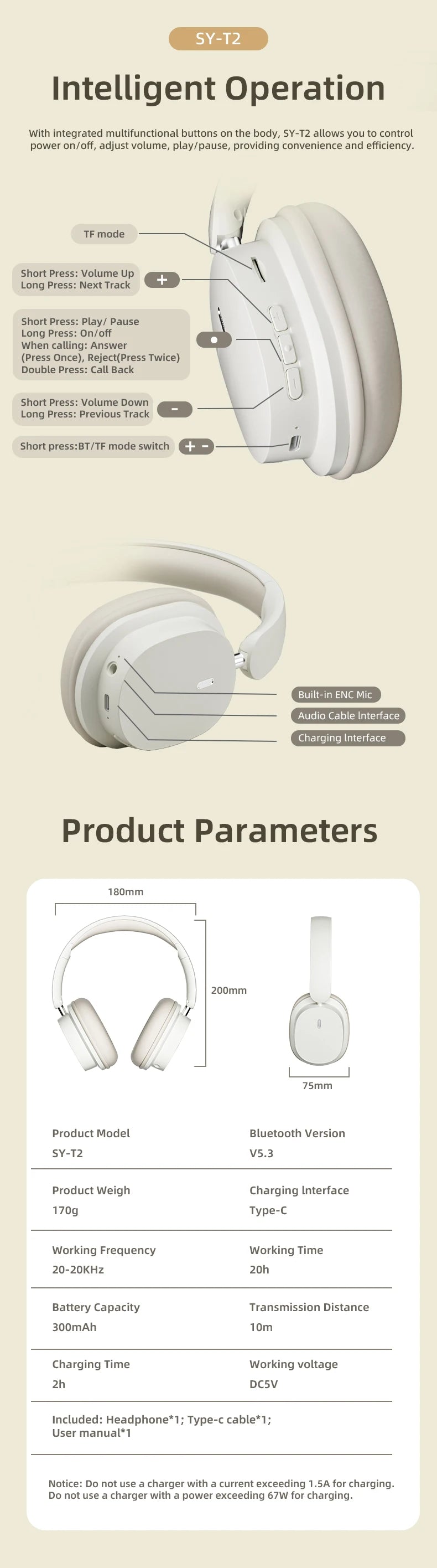 Xiaomi Mijia Wireless Headphone 3D Spatial Audio Earphone Bluetooth 5.3 Headset 40mm Driver Foldable Over Ear Headphone 70H