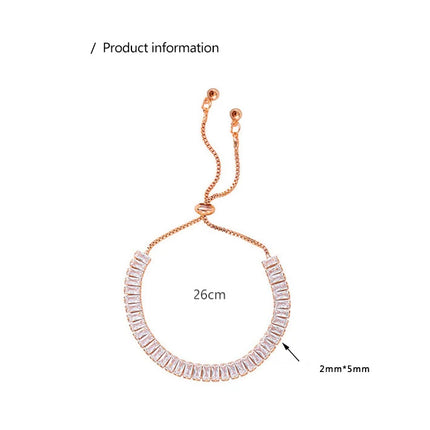 Full of Rhinestone Stainless Steel Bracelet For Women 2022 New  Designer Shiny Luxury Zircon Adjustable Bracelets Jewelry Gift