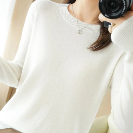 Women Sweater O-neck Autumn Winter BasicPullover Warm Casual Pulls Jumpers Korean FashionSpring Knitwear Bottoming Shirt 2023