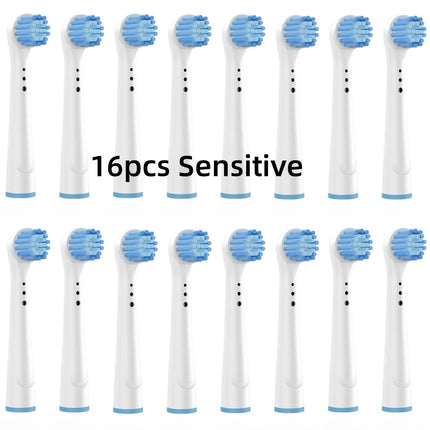 16/20PCS Brush Head nozzles for Oral B Electric Toothbrush Replacement Head Refill Sensitive Floss Cross Action for Oralb