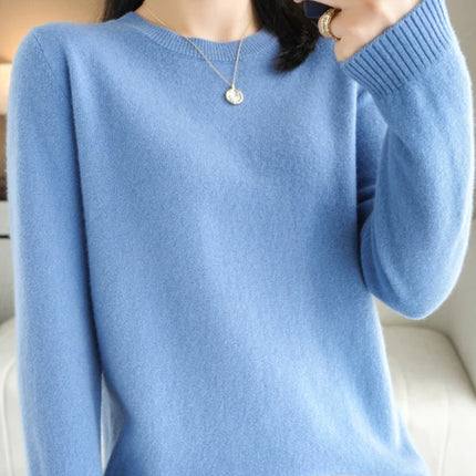 Women Sweater O-neck Autumn Winter BasicPullover Warm Casual Pulls Jumpers Korean FashionSpring Knitwear Bottoming Shirt 2023