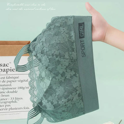 Sexy Lace Seamless Large Size Women's Bra Comfortable Breathable Sports Beauty Back Vest Sleep Gathered Wrapped Chest Tube Top