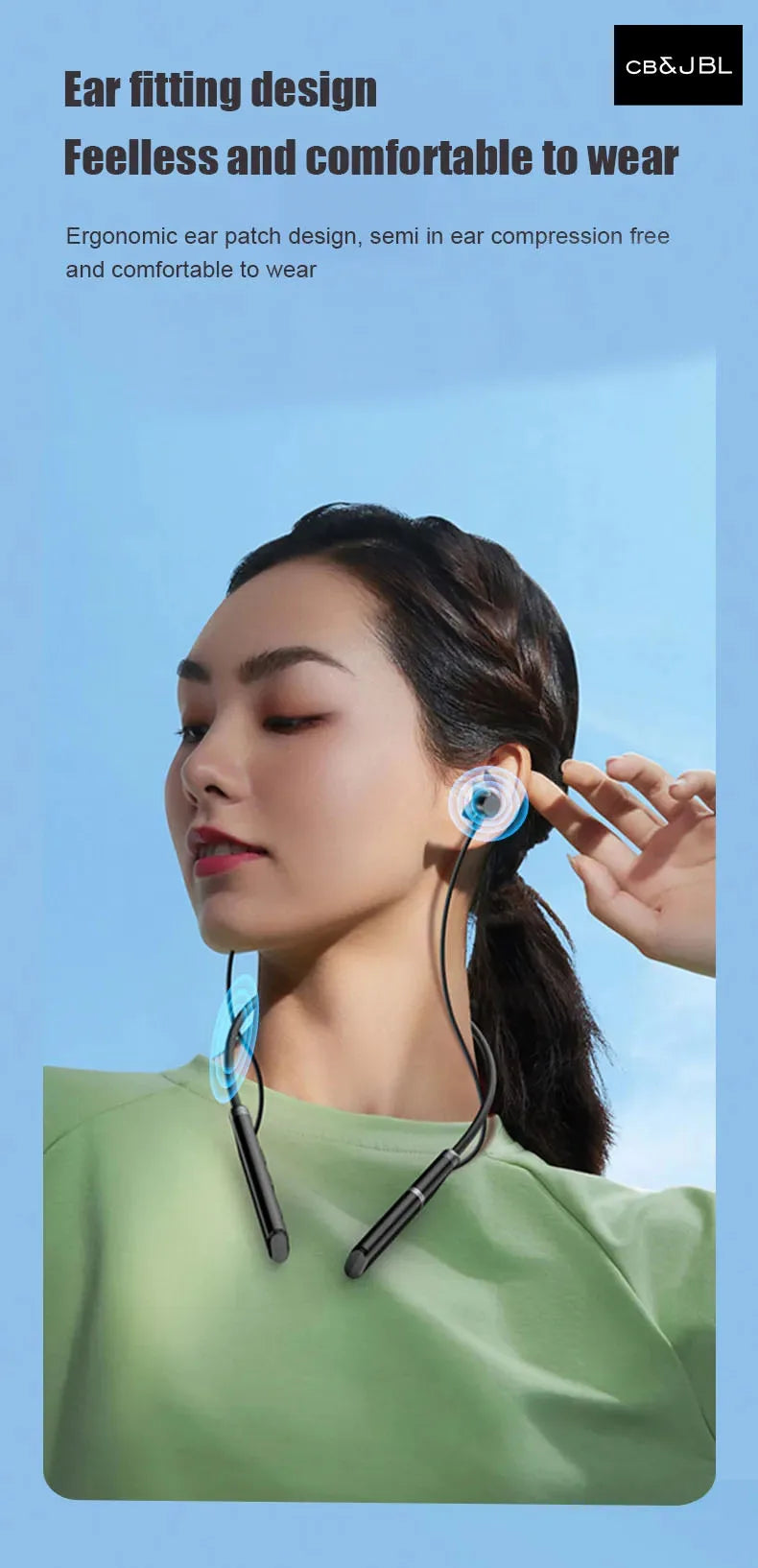 100% Original For CB&JBL B998 wireless Headphone Bluetooth 5.3 MagneticNeckband Earphones Neck Sports Headset long endurance