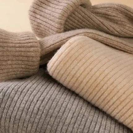 Women Fall Turtleneck Sweater Knitted Soft Pullovers Cashmere Jumpers Basic Soft Sweaters For Women 2024 Autumn Winter