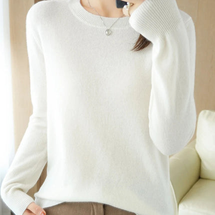 Women Sweater O-neck Autumn Winter BasicPullover Warm Casual Pulls Jumpers Korean FashionSpring Knitwear Bottoming Shirt 2023