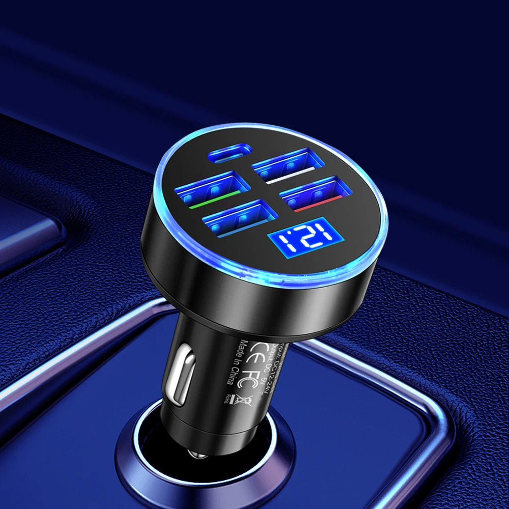 QC3.0 USB Car Charger Fast Charging Type C USB Phone Adapter in Car For iPhone 13 Pro Xiaomi Huawei Samsung Quick Charger