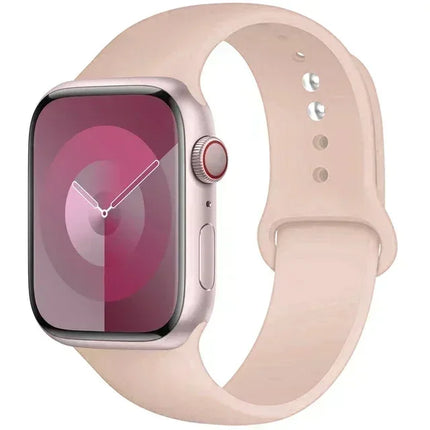 Silicone Band For Apple Watch strap 44mm 45mm 40mm 41mm 42-38mm 45 mm sport bracelet iwatch series 8 7 6 5 4 3 SE 9 Ultra 2 49mm