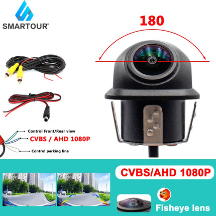 Smartour 4K CCD Fisheye Chips HD Night Vision Auto Parking Assistance With Parking Line AHD 1080P Car Rear View Camera