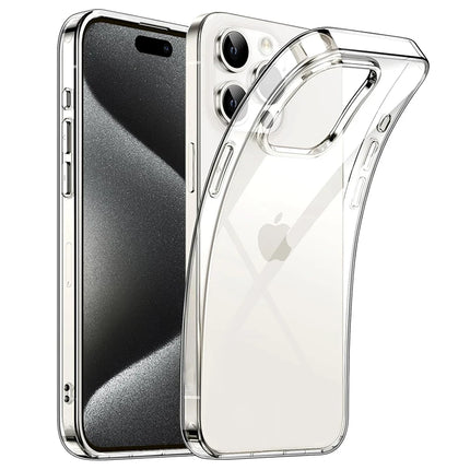 Original Transparent Black Silicone Soft Case For iPhone 15 Pro Max Carcasa Ultra Thin Case for iPhone 14 13 12 Mini 11 Pro Max