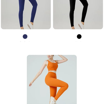 2 Piece Yoga Clothes Women's Tracksuit Athletic Wear Pilates Fitness Suit Gym Workout Push Up Clothes Sports Bra Leggings Suit