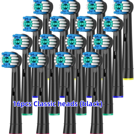 16/20PCS Brush Head nozzles for Oral B Electric Toothbrush Replacement Head Refill Sensitive Floss Cross Action for Oralb